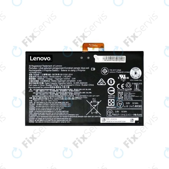 Lenovo Yoga Book YB1-X90L - Batéria L15C2P31 8500mAh - 77055339 Genuine Service Pack