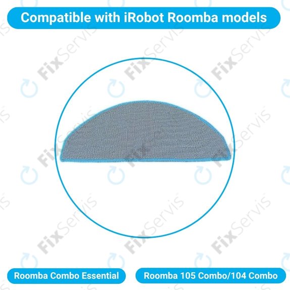 Mopovacia utierka, 2 ks pre iRobot Roomba Combo Essential, Roomba 105 Combo, 104 Combo