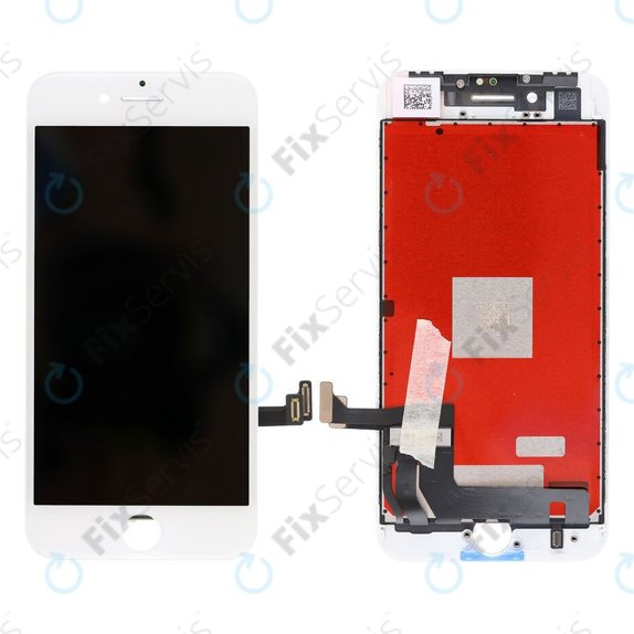 Displej pre iPhone 8, SE (2020), SE (2022), White, Dotykové sklo s rámom, Refurbished