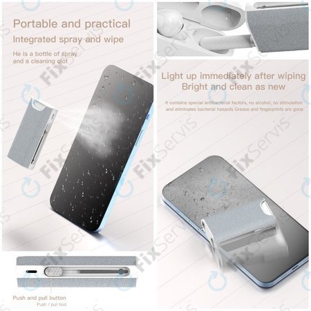 Multifunkčný Nástroj na Čistenie Telefónov a Slúchadiel 5v1