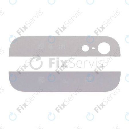 Apple iPhone 5 - Zadné Sklenené Lišty (White)