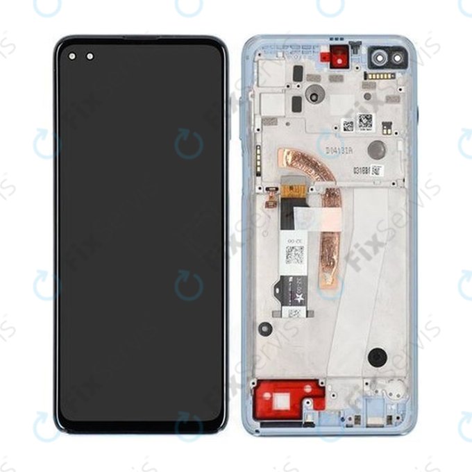 Motorola Moto G100 XT2125 - LCD Displej + Dotykové Sklo + Rám (Iridescent Sky) - 5D68C18073, 5D68C18071 Genuine Service Pack