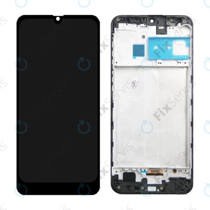 Samsung Galaxy M30s M307F - LCD Displej + Dotykové Sklo + Rám (Black) TFT