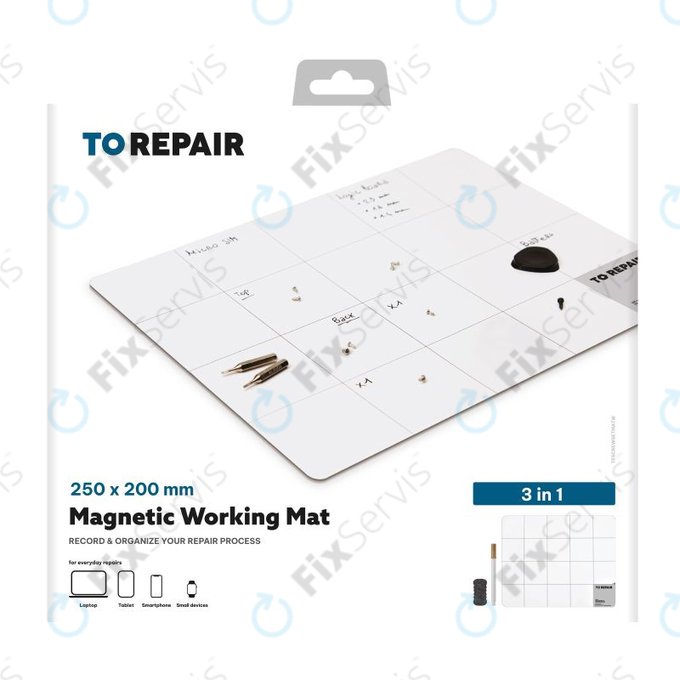 SBS - Magnetická podložka na skrutky a drobné diely 3v1