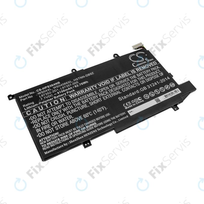 Batéria pre HP Spectre X360 14-EA0002NI, X360 14-EA0002NX, 8150mAh, Li-Pol, 7.7V, WS04XL, HQ