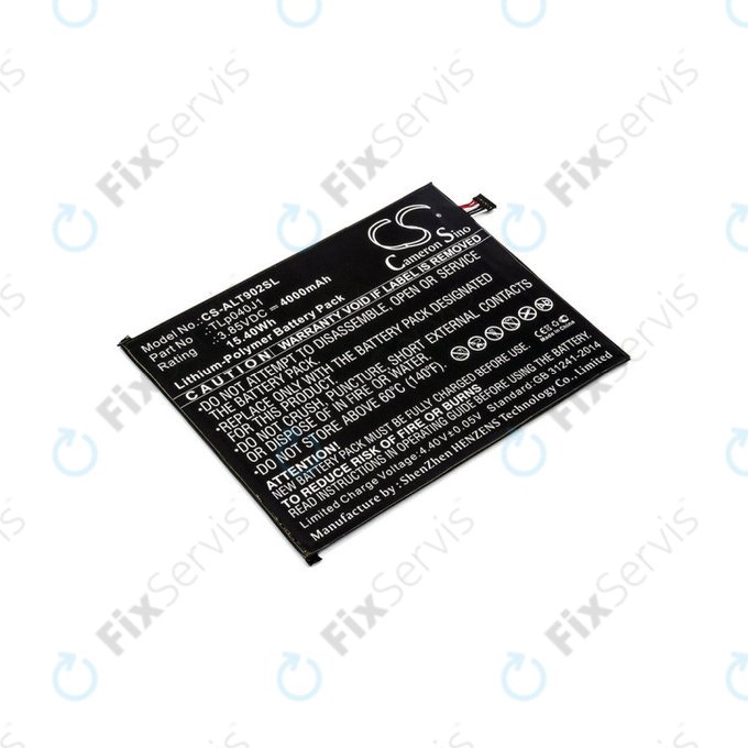 Batéria pre Alcatel 8082, Alcatel 9024w, 4000mAh, Li-Pol, 3.85V, TLp040J1, HQ