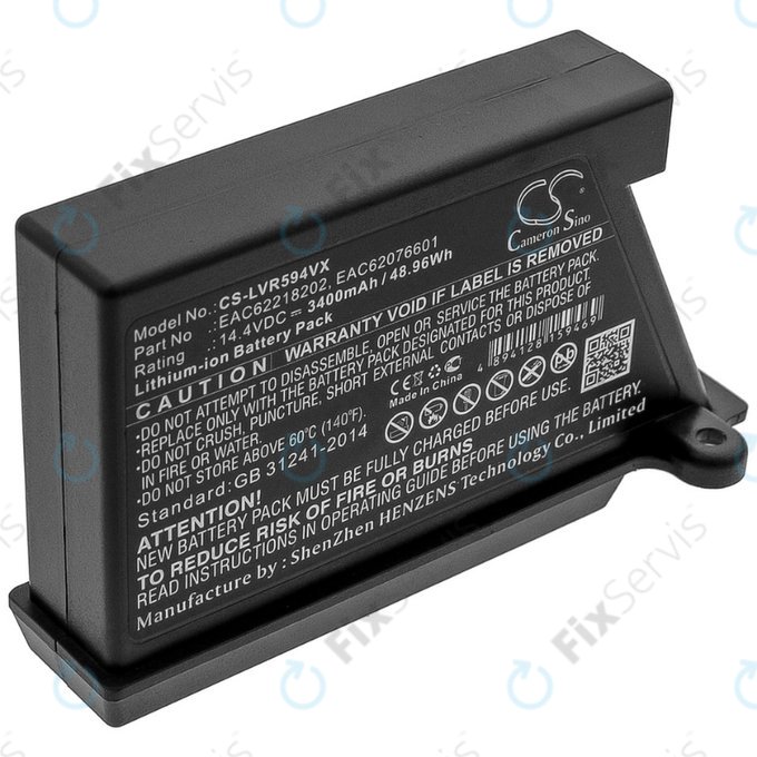 LG HomBot-series, VR-series - Batéria EAC62218202, EAC62076601 Li-Ion 14.4V 3400mAh HQ