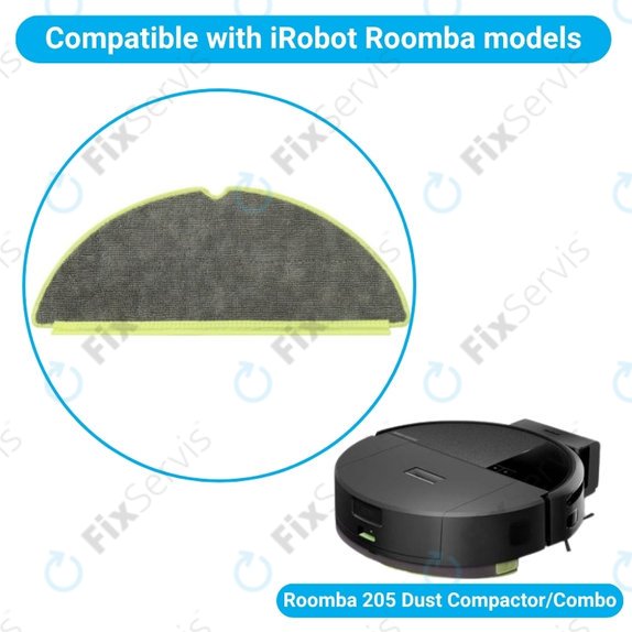 Mopovacia utierka, 2 ks pre iRobot Roomba 205 Dust Compactor, Dust Compactor Combo