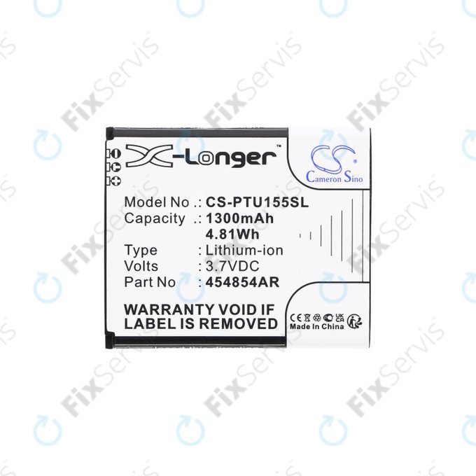 Batéria pre Panasonic Kx-Tu150, Kx-Tu150exr, 1300mAh, Li-Ion, 3.7V, 454854AR, HQ
