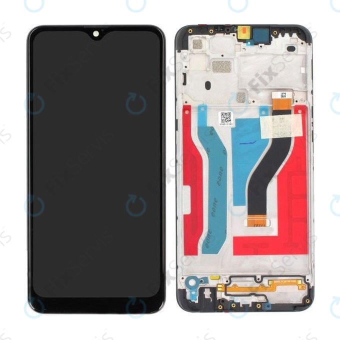 Samsung Galaxy A10s A107F - LCD Displej + Dotykové Sklo + Rám (Black) - GH81-17482A, GH81-20306A Genuine Service Pack