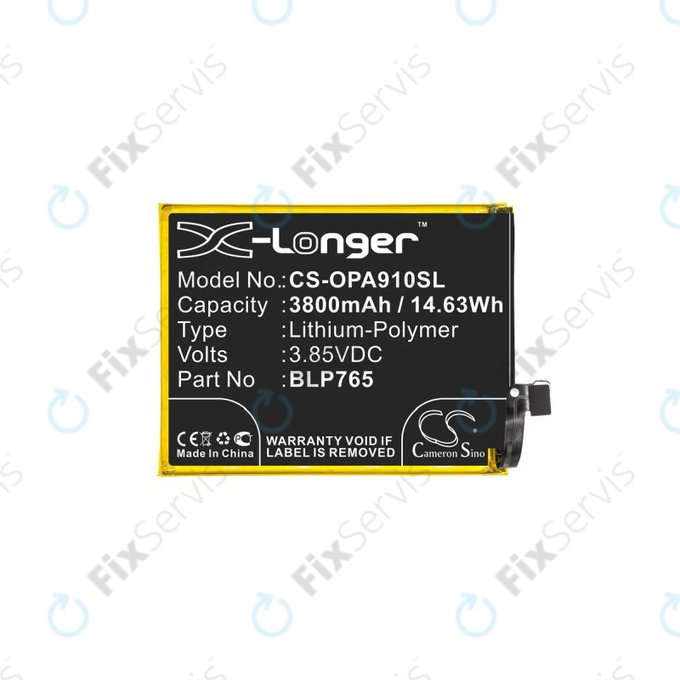 Oppo A91 - Batéria BLP765 3800mAh HQ