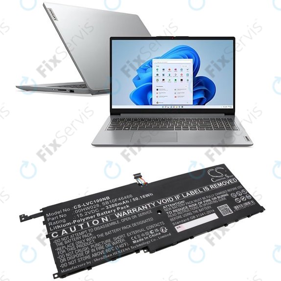 Batéria pre Lenovo X1, 3300mAh, Li-Pol, 15.2V, 00HW028, HQ