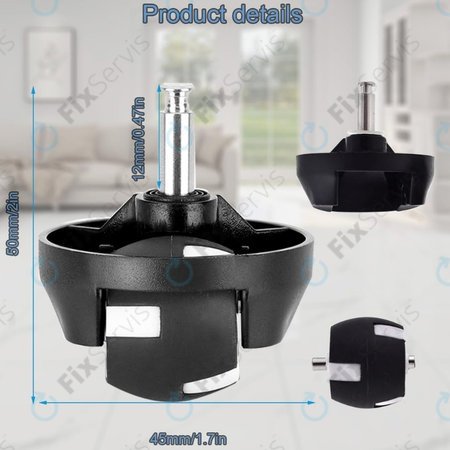 Eufy Robovac-series - Predné Koliesko (Čierne)