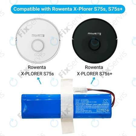 Rowenta X-PLORER S75s, S75s+ - Batéria SS-2230002528 Li-Ion 14.4V 2600mAh HQ