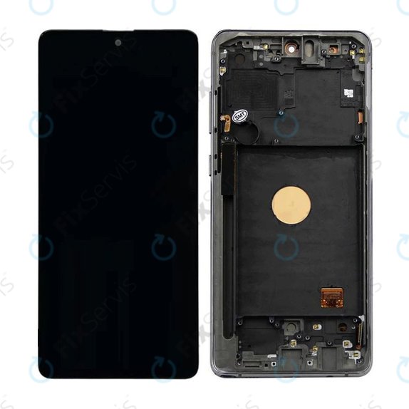 Samsung Galaxy Note 10 Lite N770F - LCD Displej + Dotykové Sklo + Rám (Aura Black) OLED