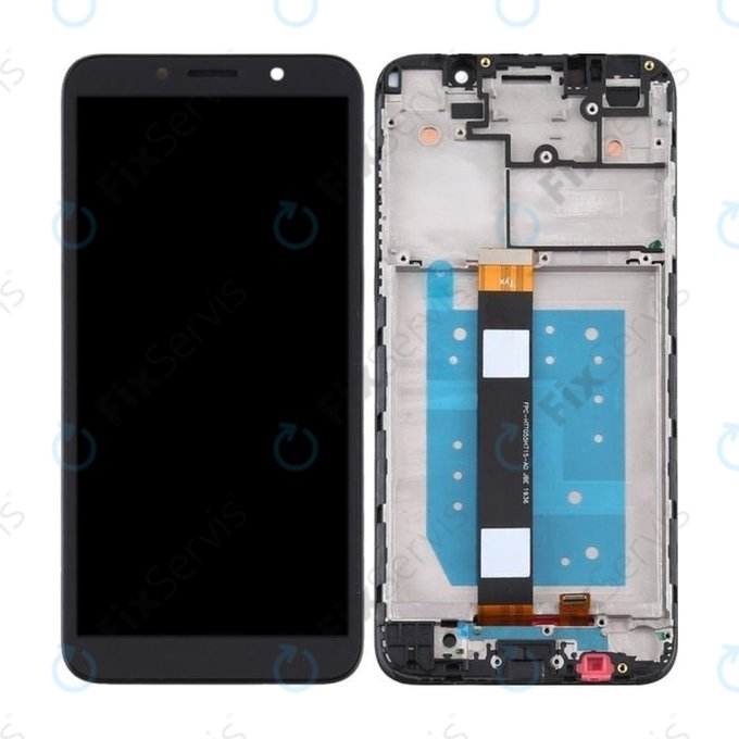 Motorola Moto E6 Play - LCD Displej + Dotykové Sklo + Rám (Black) TFT