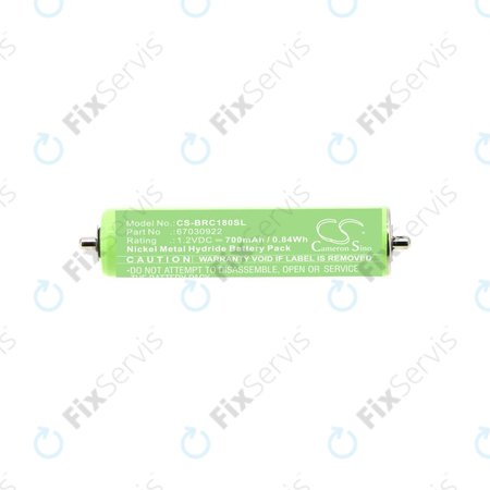 Batéria pre Braun 1000, 180, 2000, 3000, 4735, 5411, Cruzer1, Cruzer Z20, 700mAh, Ni-MH, 1.2V, 67030922, HQ
