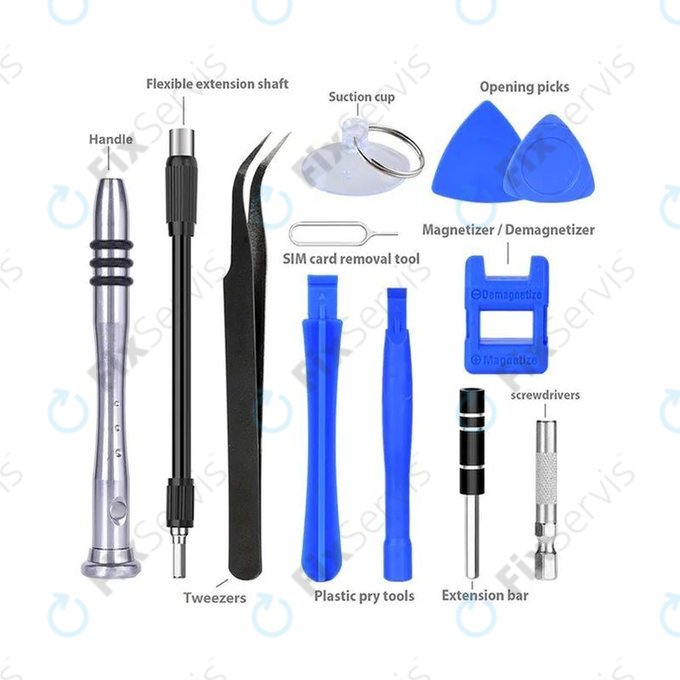 Kingsdun - Profesionálna Sada Náradia pre Servis Telefónov, PC a Elektroniky 115v1