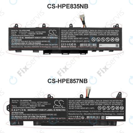 Batéria pre HP ZBook Firefly 15 G7, G8, EliteBook 855 G7, G8, 850 G7, G8, 4600mAh, Li-Pol, 11.55V, CC03053XL, HQ