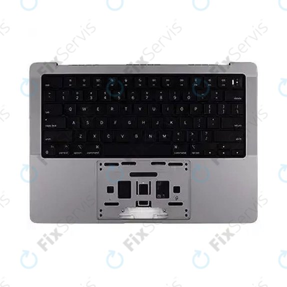 Horný rám klávesnice pre MacBook Pro 14", A2918 (Late 2023), s klávesnicou US a batériou, Space Black, 661-37958, Genuine Apple