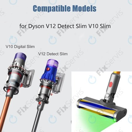 Dyson V12 - Podlahová Hubica s LED Zeleným Svetlom