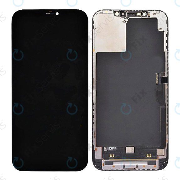 Displej Soft OLED pre iPhone 12 Pro Max, Dotykové sklo s rámom, FixPremium