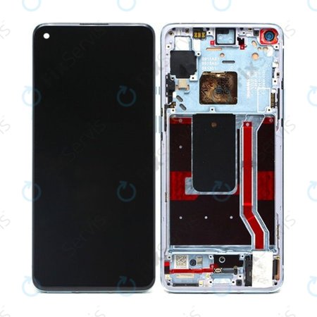 OnePlus 8T - LCD Displej + Dotykové Sklo + Rám (Black) OLED