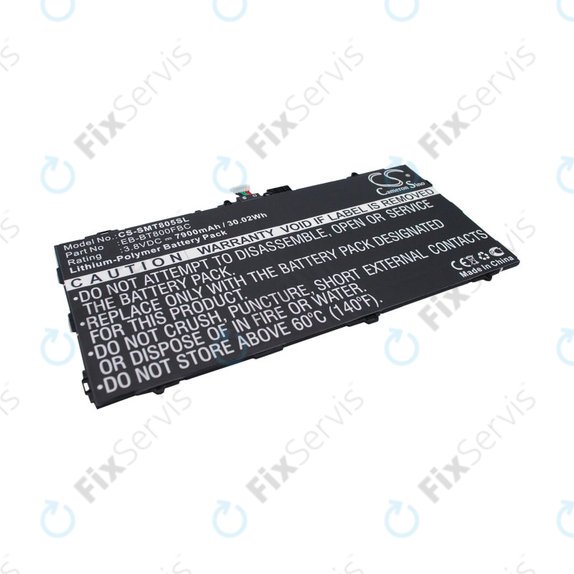 Batéria pre Samsung Galaxy Tab S 10.5, 7900mAh, Li-Pol, 3.8V, EB-BT800FBC, HQ