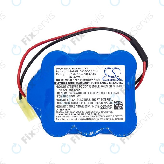 Batéria pre Zepter LMG-310, 9P-130, 3000mAh, Ni-MH, 10.8V, SA9KR1300SC-3RB, HQ