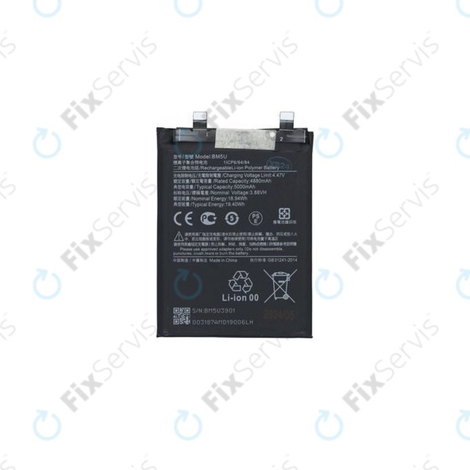 Xiaomi Redmi Note 13 Pro+ 23090RA98C - Batéria BM5U 5000mAh - 1330103000037B Genuine Service Pack