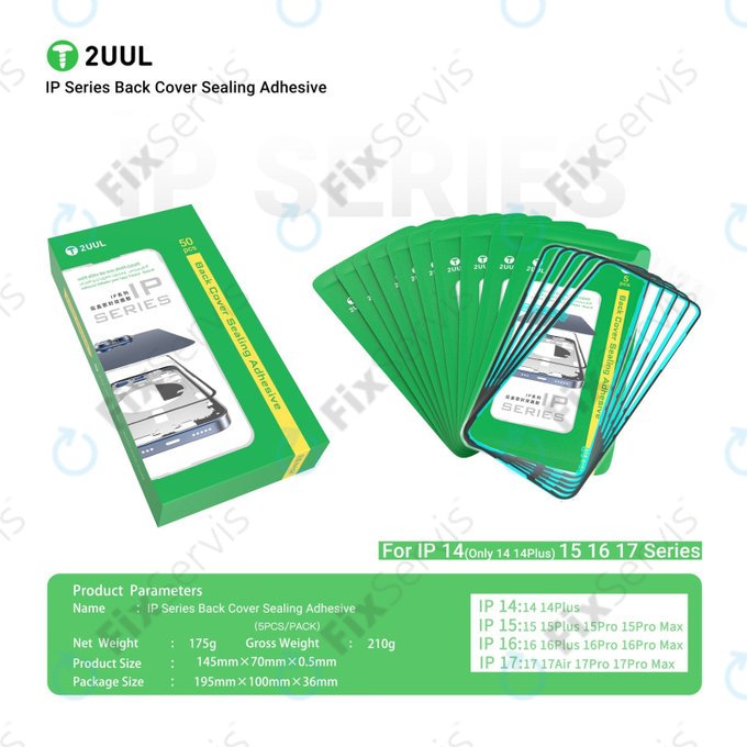 Tesniaca lepka pod Zadné Sklo pre iPhone 17 Air, 2UUL BA17A, (5ks)