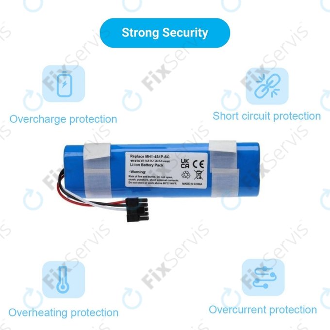 Xiaomi Mi Robot Vacuum Mop Pro (P), 2 (Mijia 2C), Viomi V2 Pro, Proscenic LDS M7 - Batéria STYJ02YM, MH1-4S1P-SC Li-Ion 14.8V 3400mAh