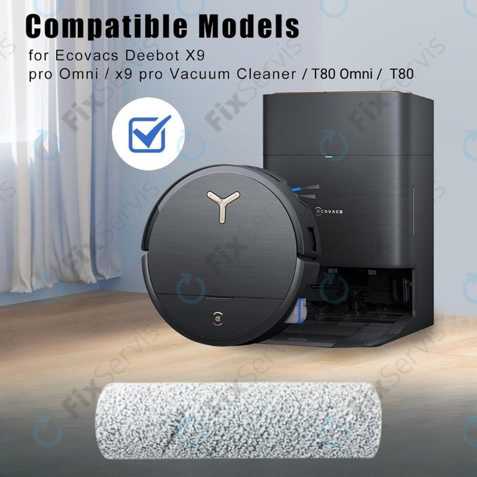 Ecovacs Deebot X9 Pro Omni, X9 Pro, X8 Pro Omni, X8 Omni, T80 Omni, T80 - Mopovací valček