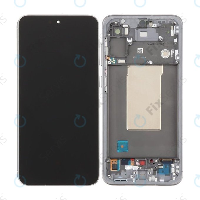 Samsung Galaxy A56 A566E - LCD Displej + Dotykové Sklo + Rám (Awesome Lightgray) TFT