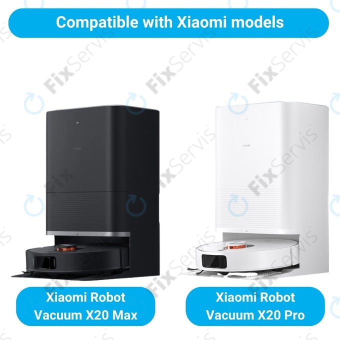 Sada náhradných dielov pre Xiaomi Robot Vacuum X20 Max, X20 Pro (2x Hlavná kefa, 4x Filter, 4x Bočná kefa)