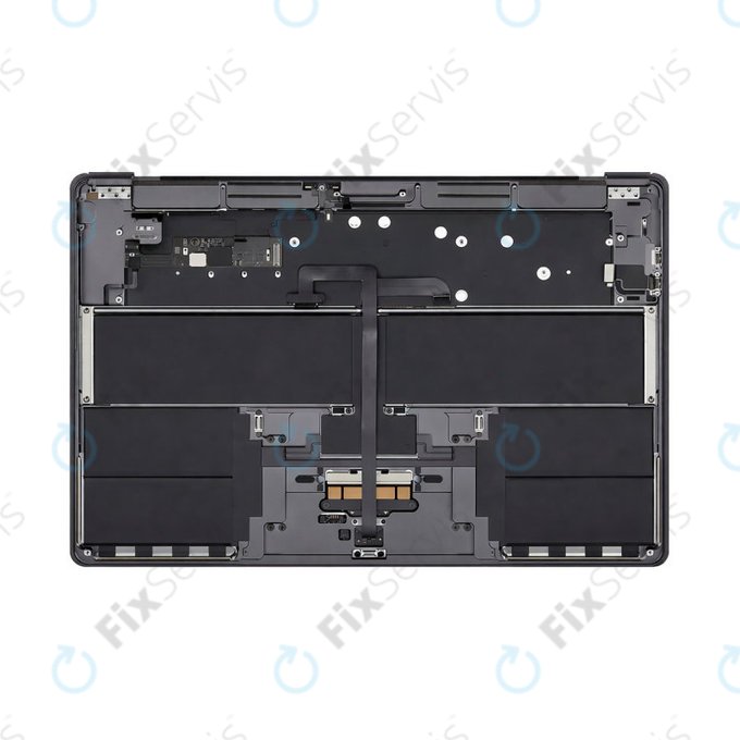 Horný rám klávesnice pre MacBook Air 15", A3114 (2024), s klávesnicou US a batériou, Space Gray, 661-34895, Genuine Apple