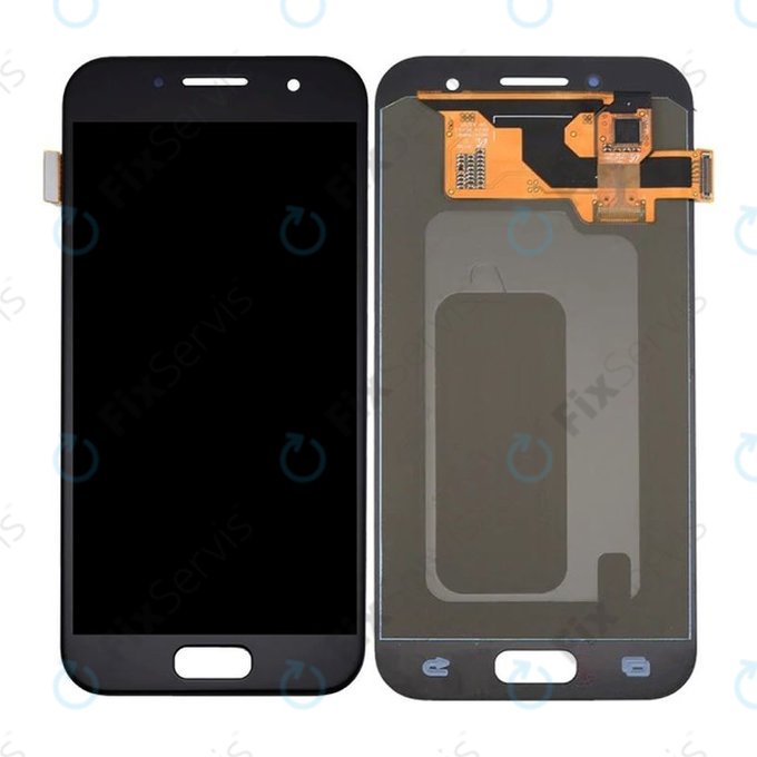 Samsung Galaxy A3 A320F (2017) - LCD Displej + Dotykové Sklo (Black) OLED