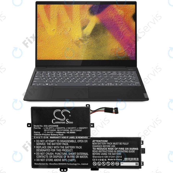 Batéria pre Lenovo IdeaPad C340 14, 15, 4400mAh, Li-Pol, 11.34V, 5B10T09095, HQ