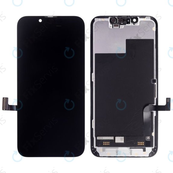 Displej Hard OLED pre iPhone 13 Mini, Dotykové sklo s rámom, FixPremium