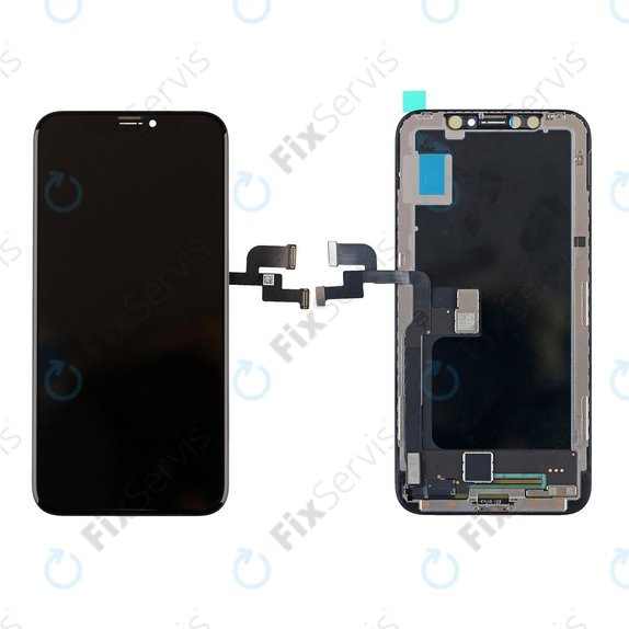 Displej pre iPhone X, Dotykové sklo s rámom, Refurbished