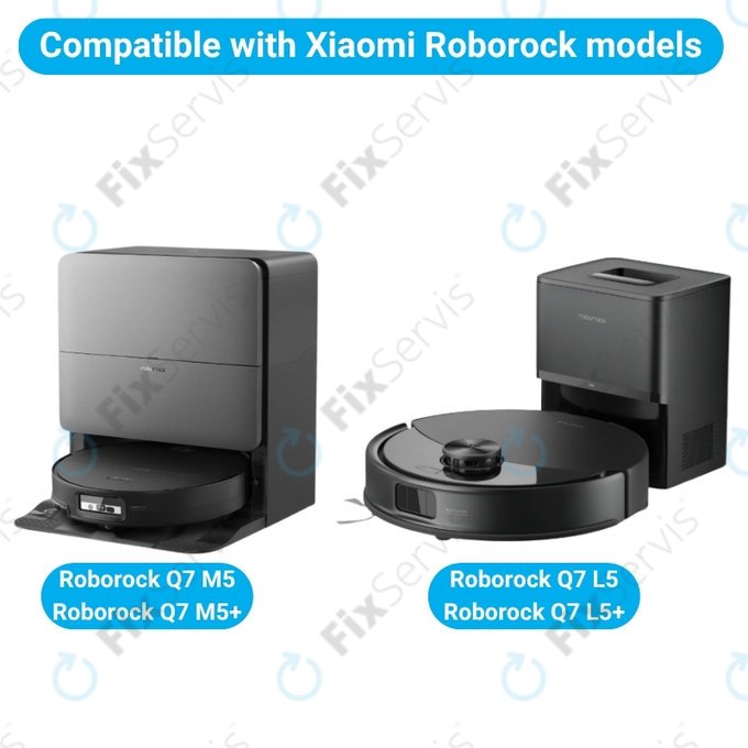 Sada náhradných dielov pre Xiaomi Roborock Q7 M5, Q7 M5+, Q7 L5, Q7 L5+ (2x Hlavná kefa, 4x Filter, 4x Bočná kefa)