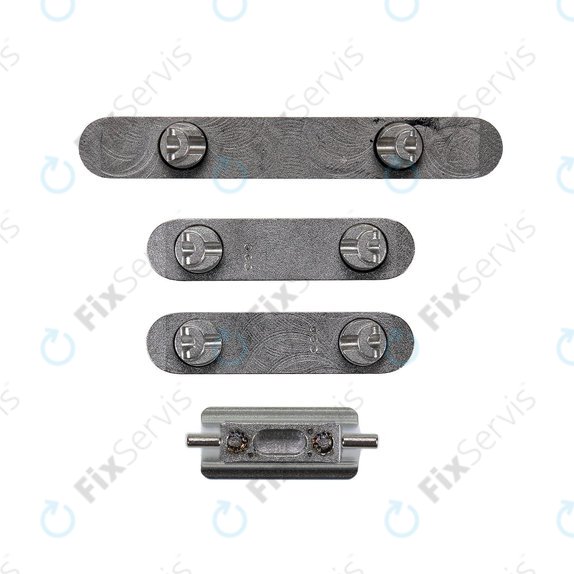 Apple iPhone XS Max - Set Tlačidiel Hlasitosti + Zapínania + Tichého Režimu (Space Gray)