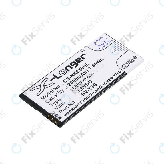 Batéria pre Nokia Lumia 650, 2000mAh, Li-Ion, 3.8V, BV-T3G, HQ