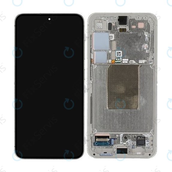 Samsung Galaxy S24 S921B - LCD Displej + Dotykové Sklo + Rám (Amber Yellow) TFT