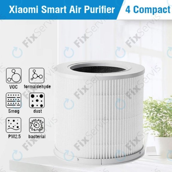 Xiaomi Smart Air Purifier 4 Compact - HEPA filter (Aktívny uhlík) (Biely)