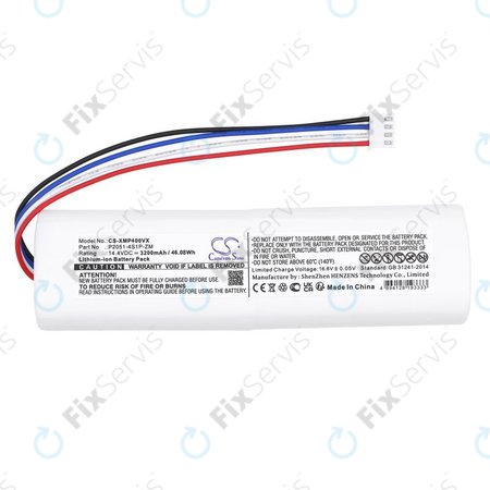 Batéria pre Xiaomi Mi Robot Vacuum Mop 2, Mijia Sweeping Vacuum Cleaner 2C, 3200mAh, Li-Ion, 14.4V, P2051-4S1P-ZM, HQ