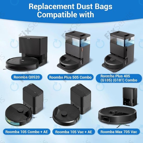 Vrecko do vysávača, 4 ks pre iRobot Roomba Max 705, Plus 504, 505
