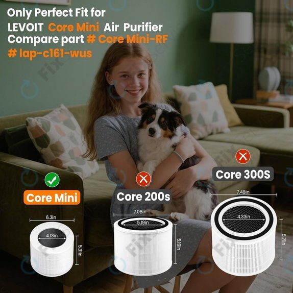 Levoit Core Mini - HEPA filter 3v1 (Aktívny uhlík) (2ks)