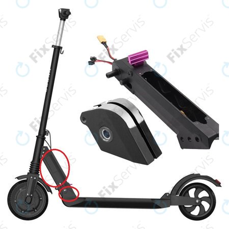 Kugoo S1, S1 Pro, S2, S3 - Set Skladacieho Mechanizmu s Kábelážou