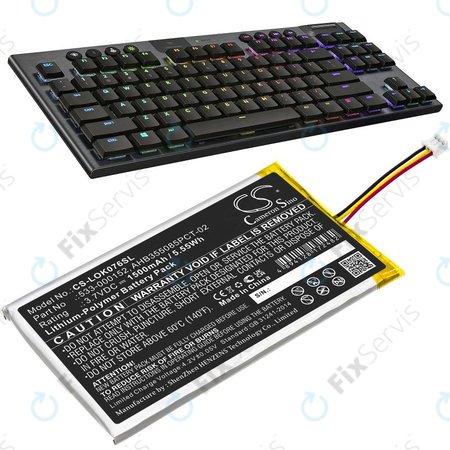 Batéria pre Logitech G913, G913 TKL, G915, G915TKL, 1500mAh, Li-Pol, 3.7V, 533-000152, HQ